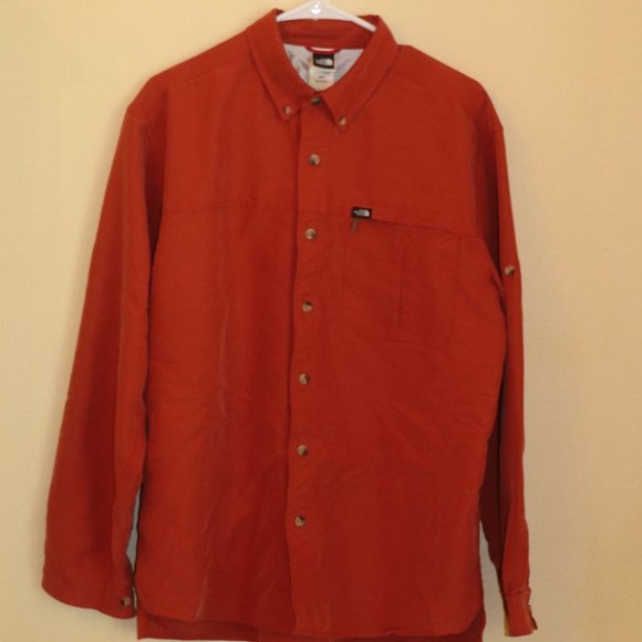 The North Face Other - The North Face Men's Button Up Model/Polyester Shirt Size Medium Color Salmon